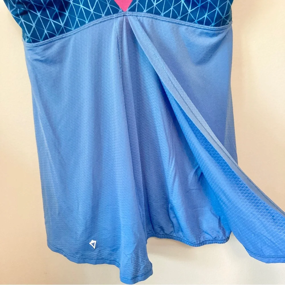 Girls Ivivva Break Beat Tank Top Size 14 Periwinkle Blue Strappy Lululemon Criss